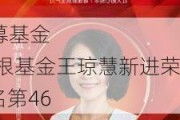 2024公募基金
人物TOP榜：摩根基金王琼慧新进荣誉榜 排名第46